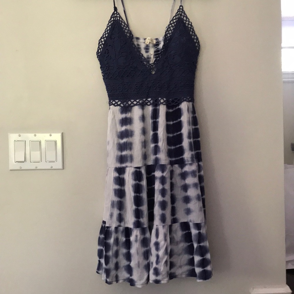 La miel Tie Dye Spaghetti Strap Dress. Size small.